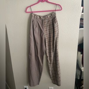 Topshop Plaid Trousers
